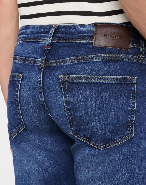 Jean Slim Fit Moustache bleu moyen