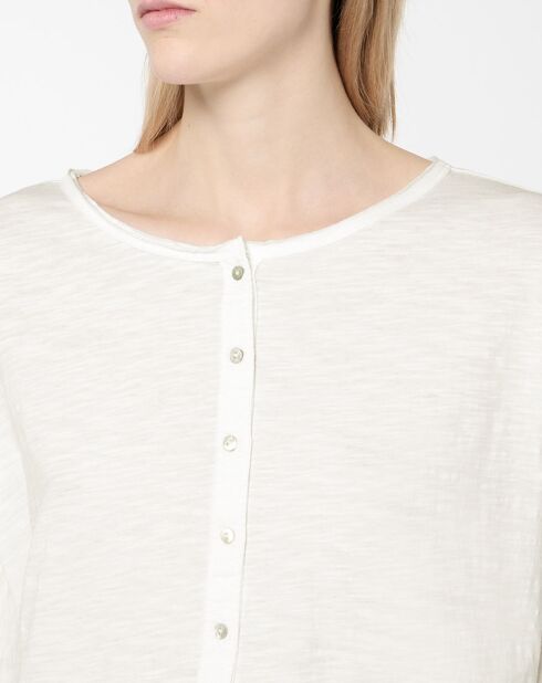 O-Avoca witte top van 100% biologisch katoen