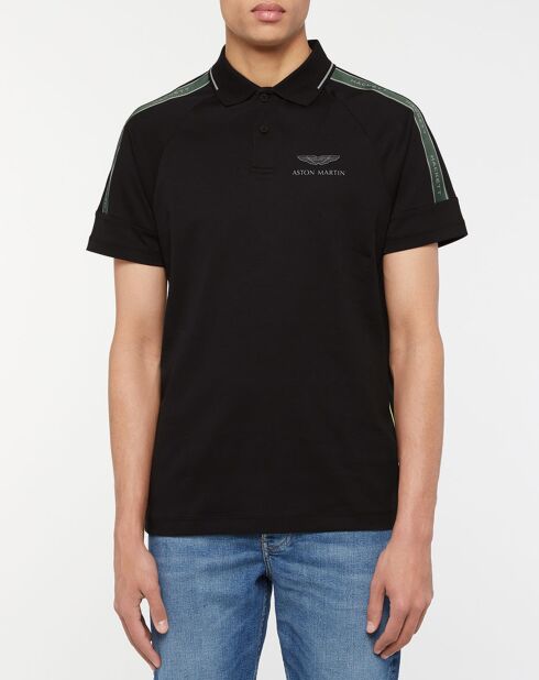 Polo Regular Fit Galon Aston Martin Racing noir