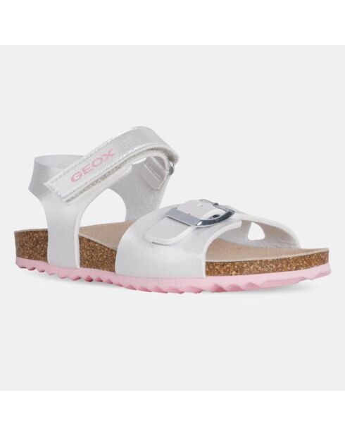 Sandales Adriel irisées argentées