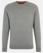 Pull col rond gris