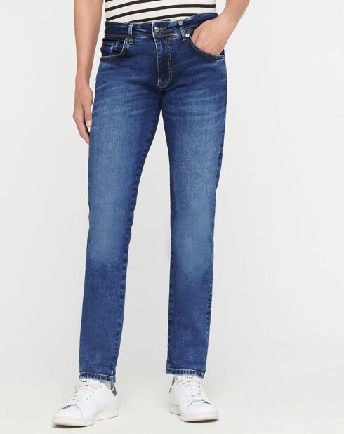 Jean Slim Fit Moustache bleu moyen