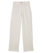 Jean taille haute Wideleg blanc