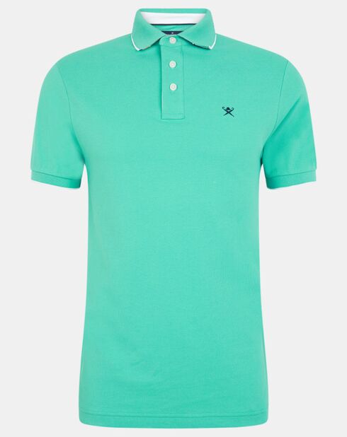 Polo Slim Fit vert moyen