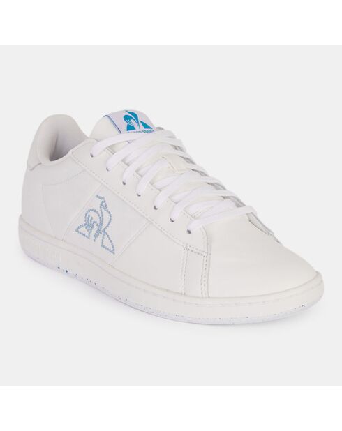 Baskets en Cuir Courtmatch blanches