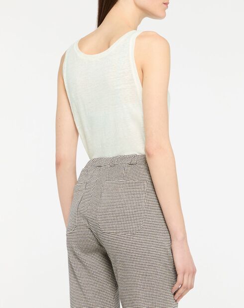 Top Lorelai ecru 100% lino