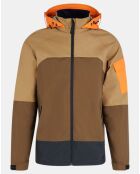 Blouson Technique Color block marron/beige