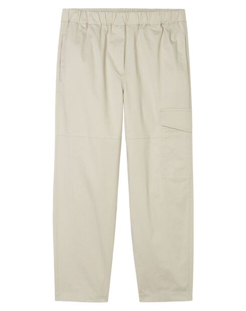 Pantalon Cargo Poche Elastique beige clair