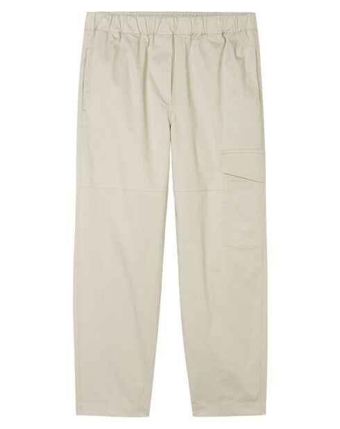 Pantalon Cargo Poche Elastique beige clair