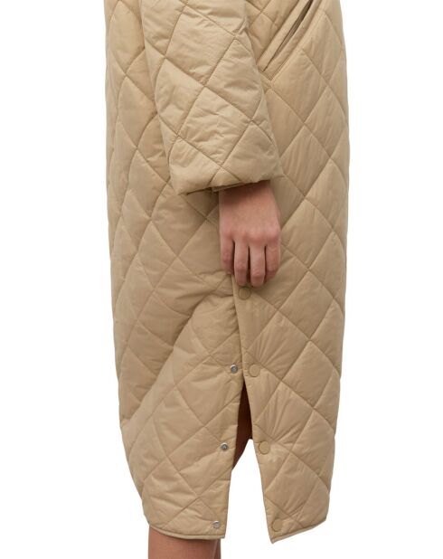 Manteau long matelassé Oversize beige