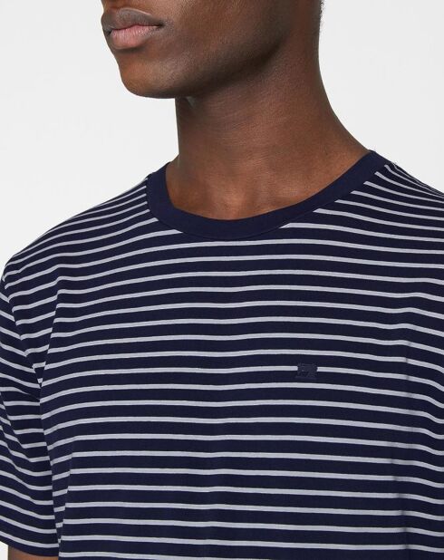 Blauw/wit matrozenshirt