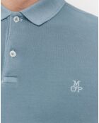 Polo manches courtes Piqué Sf bleu ciel