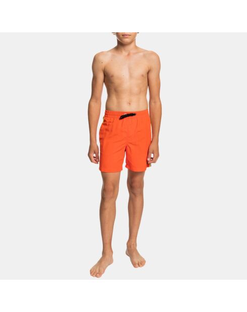 Pantaloncini da bagno con strisce arancioni sul lato