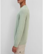 Pull en Coton Organic & Cachemire vert d'eau