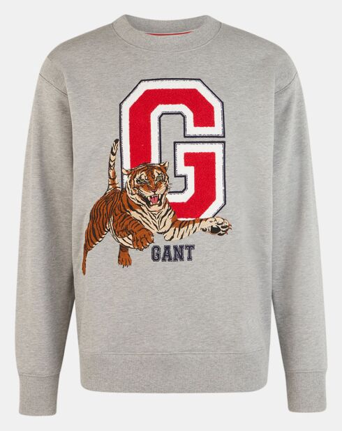 Sweat Tiger gris clair