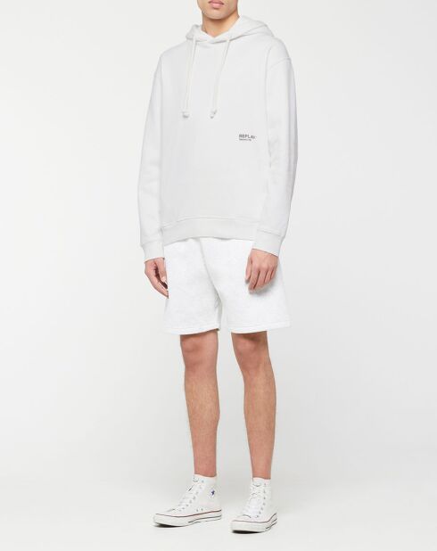 Felpa Chalk Logo Down bianca