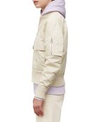 Blouson Patch Logo beige