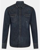 Chemise manches longues Denim Dark bleu moyen