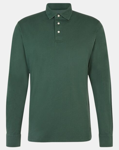 Polo Regular Fit Jersey vert foncé