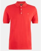 Polo 100% Coton Bio Regular Fit Piqué rouge