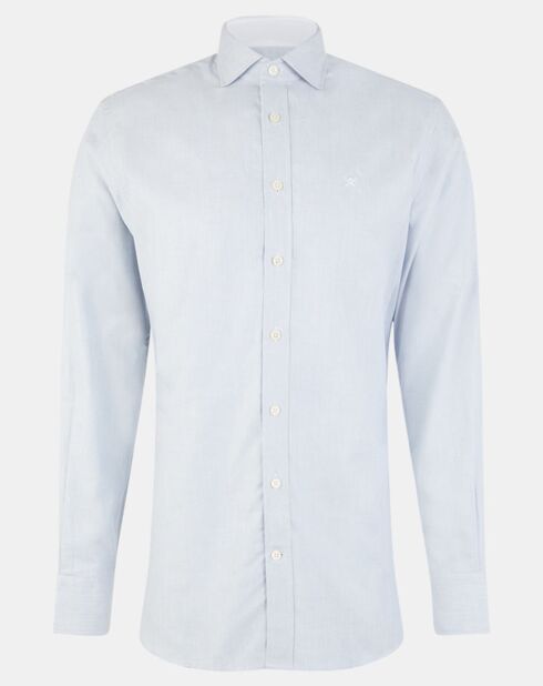 Chemise Slim Fit Texturée bleu clair
