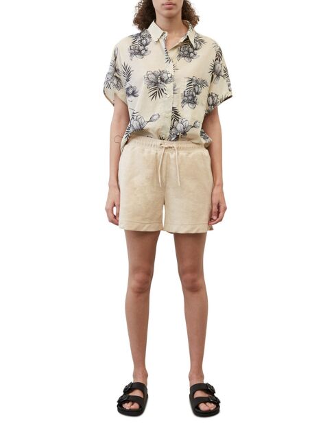 Short Eponge beige moyen