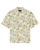 Chemise manches courtes Coton Bio blanc/kaki
