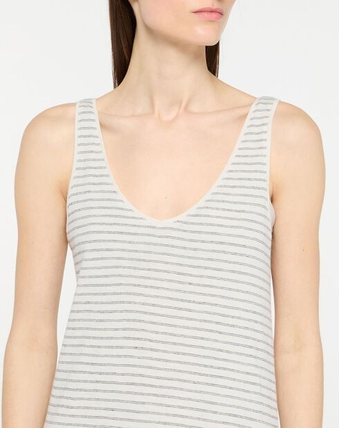 Wit/blauwe Vika jurk