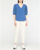 Top fluide bleu moyen