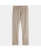 Pantalon en Coton Bio & Lin Warren Tapered beige