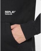 Sweat en Coton Organique Class Replay Zip noir