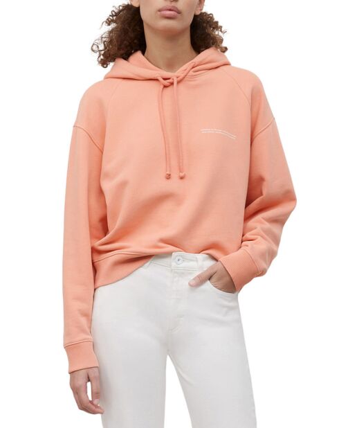 Sweat à capuche Coton Bio rose