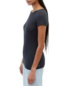 T-Shirt Flame col rond bleu marine