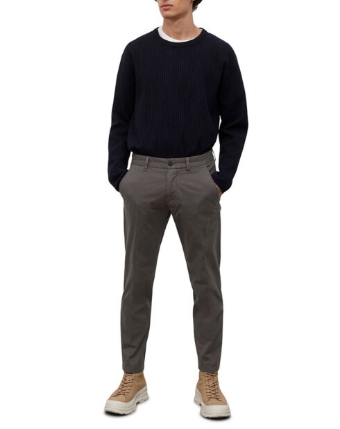 Pantalon Coton Bio Stig Tappered Leger gris foncé