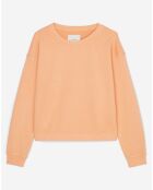 Sweat Crew Neck Coton Bio orange clair