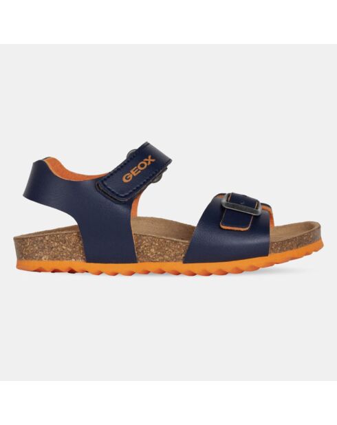 Sandales Ghita bleu/orange