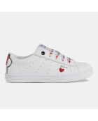 Sneakers Kathe Geox X Disney in pelle bianca