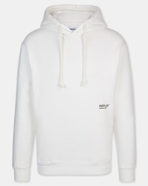 Felpa Chalk Logo Down bianca