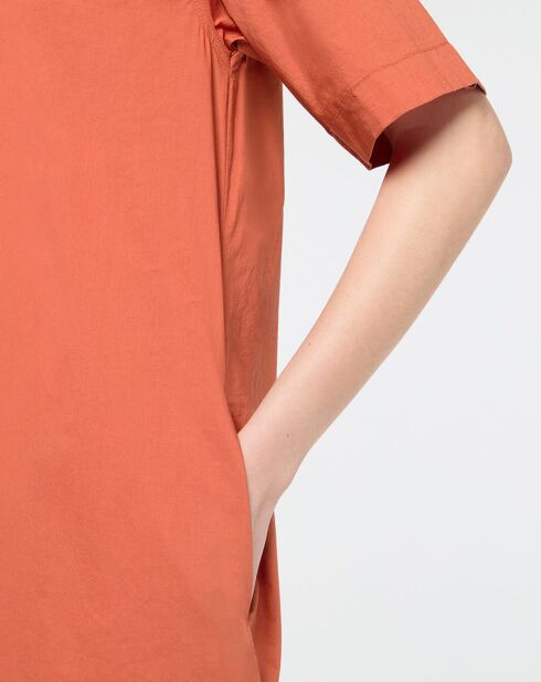 Bruin/oranje Maisha-jurk