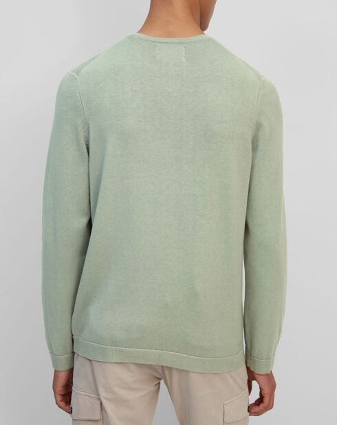 Pull en Coton Organic & Cachemire vert d'eau