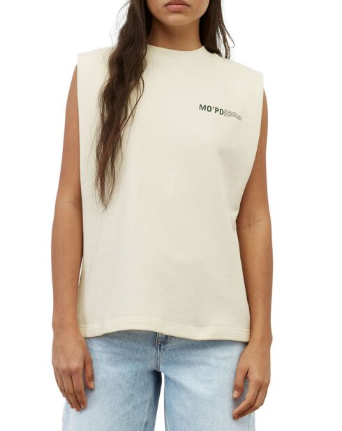 T-Shirt sans manches College écru/vert