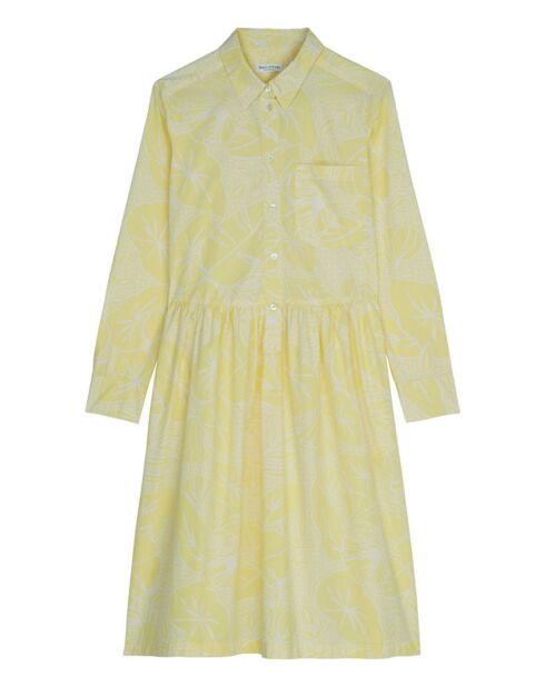 Robe chemise Mid Coton Bio Poche jaune