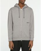 Sweat en Coton Organique Class Replay Zip gris