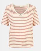 T-Shirt 100% Coton Biologique O-Line beige/rose