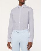 Chemise Slim Fit à imprimé ancres bleu ciel/blanc