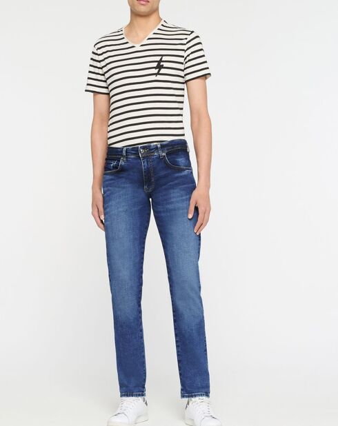 Jean Slim Fit Moustache bleu moyen