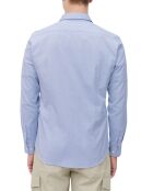 Chemise manches longues Oxford Cot Slim Fit bleu ciel