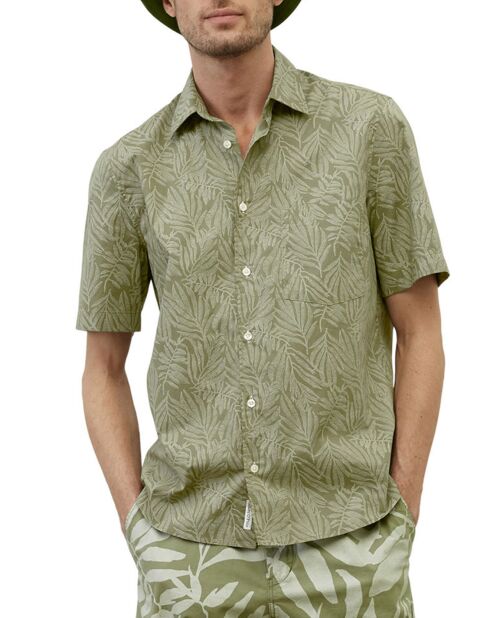 Chemise manches courtes coton biologique kaki