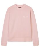 Sweat Col Rond Coton Organic rose clair