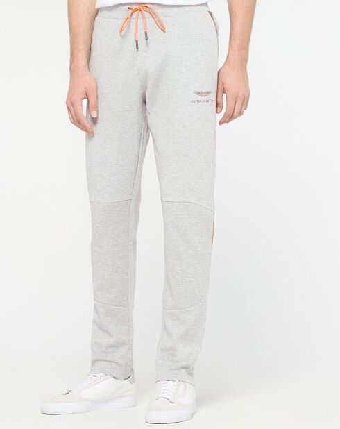 Jogging Slim Fit Galon Aston Martin Racing gris chiné